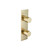Flusso 100.2720SB 3/4" Horizontal Thermostatic Shower Valve & Trim - 1- Output - Satin Brass