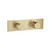 Flusso 100.2717SB 3/4" Horizontal Thermostatic Shower Valve & Trim - 2 Output - Satin Brass