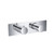Flusso 100.2705BN 3/4" Horizontal Thermostatic Shower Valve & Trim - 3 Output - Brushed Nickel