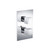 Flusso 3/4" Thermostatic Shower Valve & Trim - 1 Output - Polished Chrome - 150.4101CP