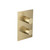 Flusso 3/4" Thermostatic Shower Valve & Trim - 1 Output - Satin Brass - 100.4101SB