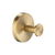 Flusso Brass Bathroom Towel / Robe Hook - Satin Brass - 100.1001SB