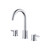 Flusso 100.2000MB Three Hole 8" Widespread Two Handle Bathroom Faucet - Matte Black