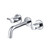Flusso Two Handle Wall Mounted Tub Filler - Matte Black - 100.2450MB