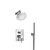 Isenberg  100.3250CP Two Output Shower Set With Shower Head And Hand Held - Polished Chrome