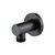 Flusso 100.5502MB Wall Supply Elbow for Handshower - Matte Black