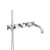 Flusso Wall Mount Tub Filler With Hand Shower - Polished Chrome - 150.2691CP
