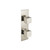 Flusso 3/4" Thermostatic Shower Valve & Trim - 2-Output - Brushed Nickel - 160.2740BN