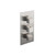 Flusso 160.4401BN 3/4" Thermostatic Valve and Trim - 2 Outputs - Brushed Nickel