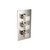 Flusso 160.4401PN 3/4" Thermostatic Valve and Trim - 2 Outputs -Polished Nickel