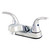 Gerber G0043153W Maxwell SE Two Handle Centerset Lavatory Faucet w/ Metal Lever Handles & Less Drain 1.2gpm - Chrome