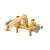 Gerber G0049531 Classics Two Handle Clamp On Laundry Faucet w/ Direct Sweat Connections -Threaded Spout 2.2gpm Rough Brass