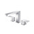 Flusso 3 Hole Deck Mount Roman Tub Faucet - Brushed Nickel - 196.2410BN