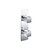 Flusso 3/4" Thermostatic Shower Valve & Trim - 3-Output - Chrome - 196.2780CP