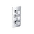 Flusso 3/4" Thermostatic Valve and Trim - 2 Outputs - Chrome - 196.4401CP