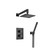 Flusso 160.7050MB Two Output Shower Set With Shower Head And Hand Held - Matte Black