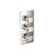 Flusso 196.4501PN 3/4" Thermostatic Valve With Trim - 3 Output - Polished Nickel