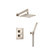 Flusso Two Output Shower Set With Shower Head And Hand Held - Polished Nickel - 160.7050PN
