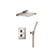Flusso 196.7050PN Two Output Shower Faucet Set With Shower Head And Hand Held - Polished Nickel