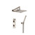 Flusso 160.7250PN Two Output Shower Faucet Set With Shower Head And Hand Held - Polished Nickel