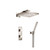 Flusso 196.7250PN Two Output Shower Faucet Set With Shower Head And Hand Held - Polished Nickel