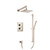 Flusso Two Output Shower Faucet Set With Shower Head, Hand Held And Slide Bar - Polished Nickel - 160.7100PN