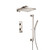Flusso Two Output Shower Faucet Set With Shower Head, Hand Held And Slide Bar - Polished Nickel - 196.7350PN