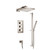 Isenberg  196.7200PN Two Output Shower Set With Shower Head, Hand Held And Slide Bar - Polished Nickel