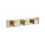 Flusso 3/4" Horizontal Thermostatic Valve with 2 Volume Controls & Trim - Satin Brass - 196.2715SB