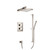 Isenberg  196.7100SB Two Output Shower Set With Shower Head, Hand Held And Slide Bar - Satin Brass