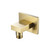 Flusso Wall Supply Elbow for Handshower - Satin Brass - 160.5505SB