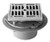 Mountain Plumbing Cast iron 4" Square shower drain - Matte Black - MT506C/MB