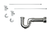 Mountain Plumbing Angle Lavatory Supply Kit with P Trap - Oval Handle - Matte Black - MT403MASS-NL/MB