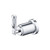 Flusso Brass Bathroom Towel / Robe Hook - Chrome - 250.1001CP