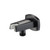 Flusso 240.8006MB Wall Elbow With Holder Combo - Matte Black