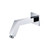 Isenberg  HS1020CP Square Shower Arm With Flange - 7" - With Flange - Chrome