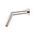 Flusso HS1035PN Round Shower Arm With Flange - 10" - With Flange - Polished Nickel