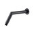Flusso HS1035MB Round Shower Arm With Flange - 10" - With Flange - Matte Black