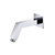 Isenberg  HS1020PN Square Shower Arm With Flange - 7" - With Flange - Polished Nickel