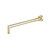 Flusso Wall Mount Round Shower Arm - 16" (400mm) - With Flange - Satin Brass - HS1040SB