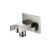 Flusso HS8007BN Wall Elbow With Holder Combo - Brushed Nickel