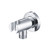 Flusso HS8008CP Wall Elbow With Holder Combo - Chrome