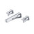 Flusso 240.2450TCP Trim For Two Handle Wall Mounted Tub Filler - Chrome