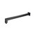 Flusso Wall Mount Square Shower Arm - 20" - With Flange - Matte Black - HS1080MB
