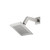 Flusso 6" Rain Head with 7" Arm - Brushed Nickel - RHW.6SBN