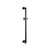 Flusso Shower Slide Bar With Integrated Wall Elbow - Matte Black - 240.601005AMB
