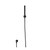 Flusso Hand Shower Faucet Set With Wall Elbow, Holder and Hose - Matte Black - HS1004MB