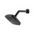 Flusso 7" Rain Head with 8" Arm - Matte Black - RHW.7CMB