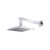 Flusso 8" Solid Brass Showerhead / Rainhead With 12" Wall Mount Shower Arm - Chrome - HS1001WCP
