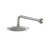 Flusso 8" Solid Brass Showerhead / Rainhead With 12" Wall Mount Shower Arm - Brushed Nickel - HS1002WBN